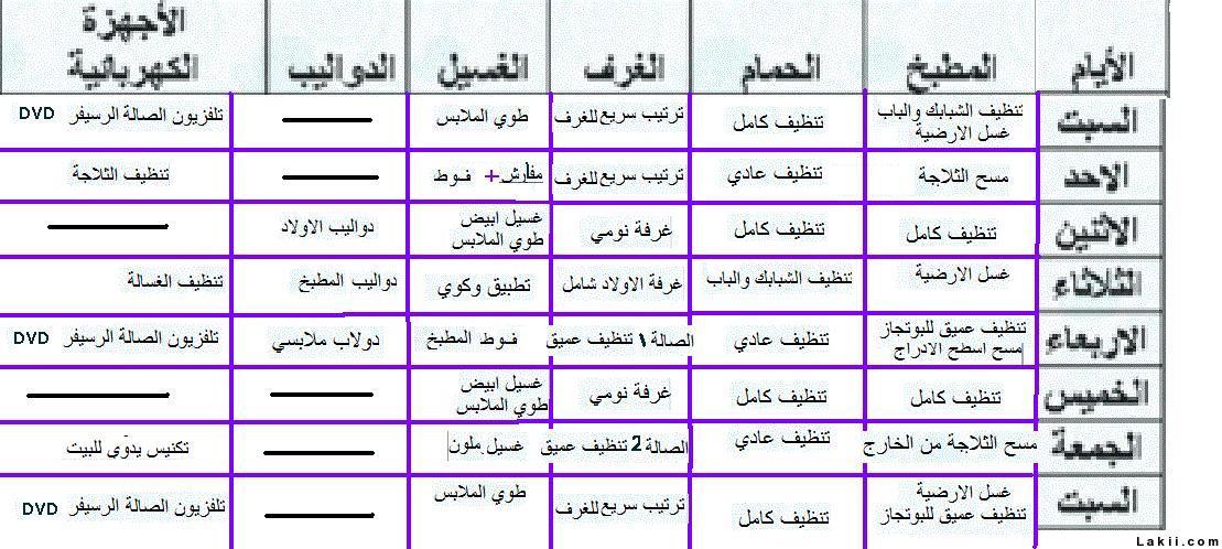 تنظيف البيت - ترتيب وتنظيف المنزل 6241 2