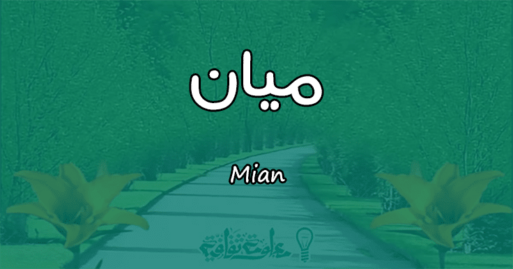 معنى اسم ميان