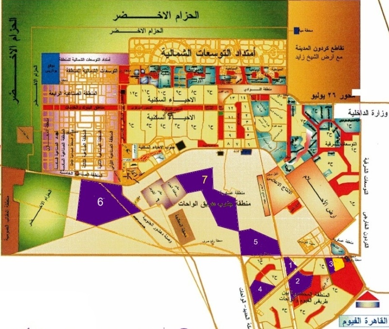 خريطة 6 اكتوبر - تعرف على مدينة 6 اكتوبر والشيخ زويد 11721 8